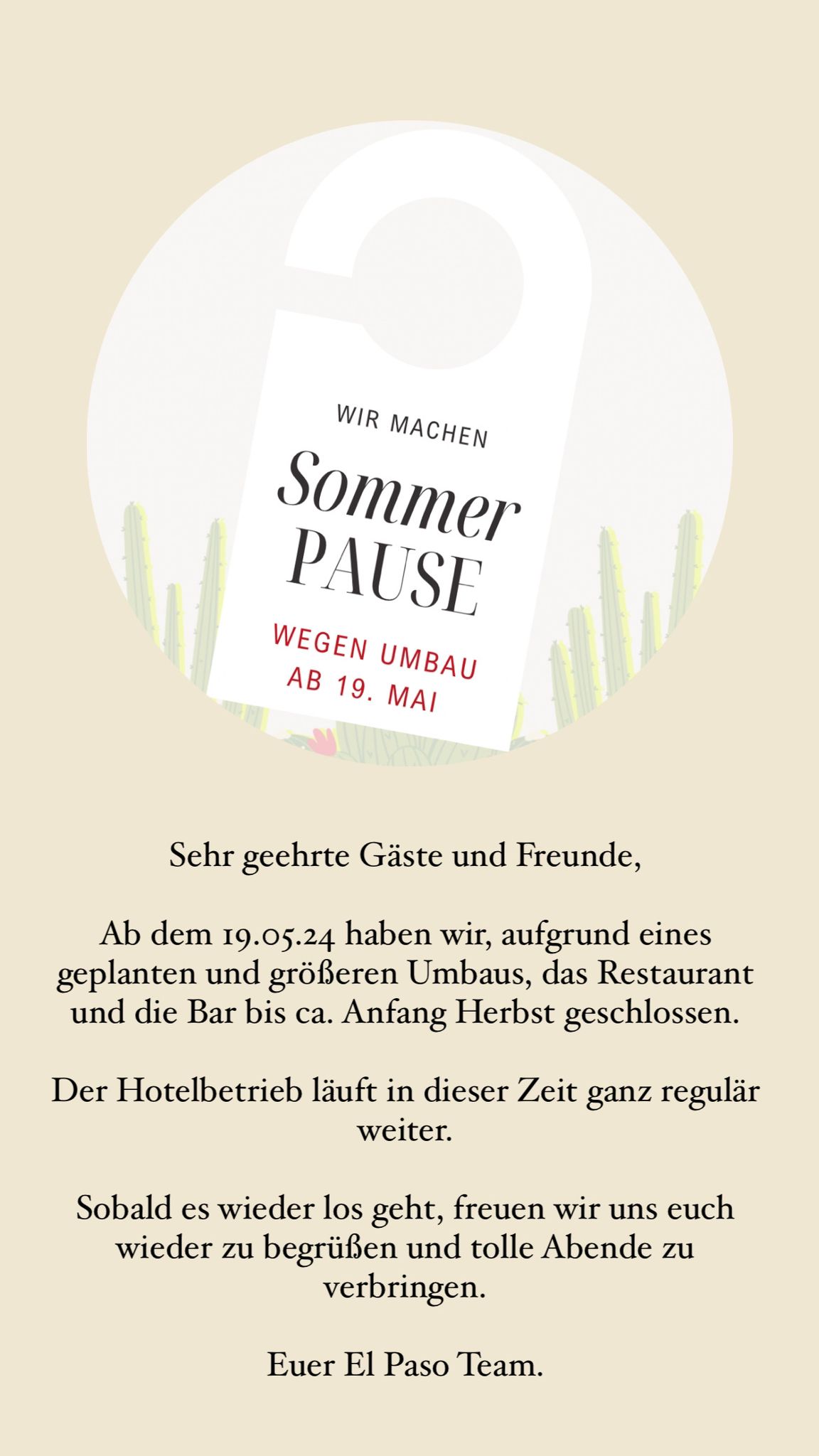Sommer Pause